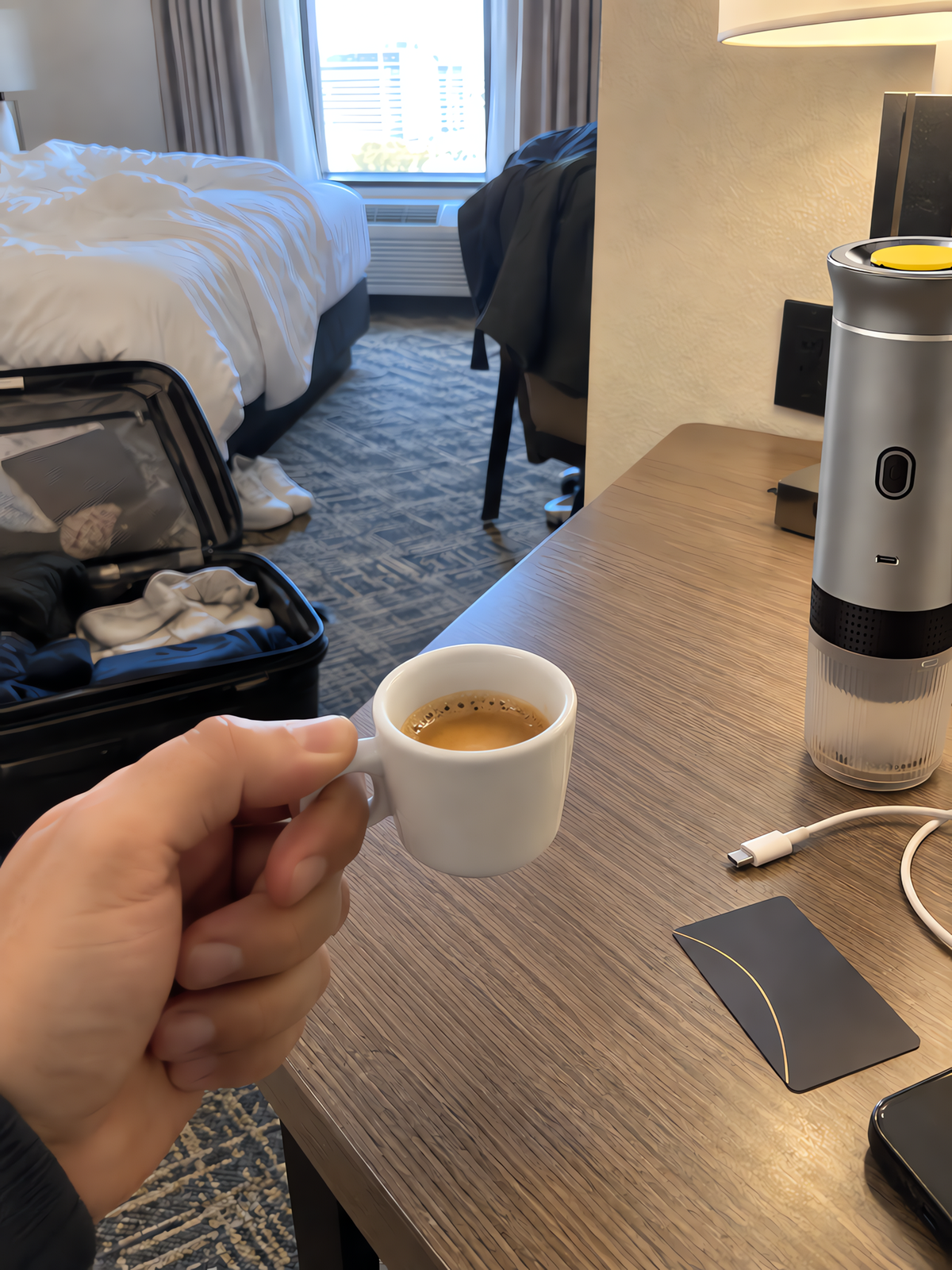 Espresso en el hotel